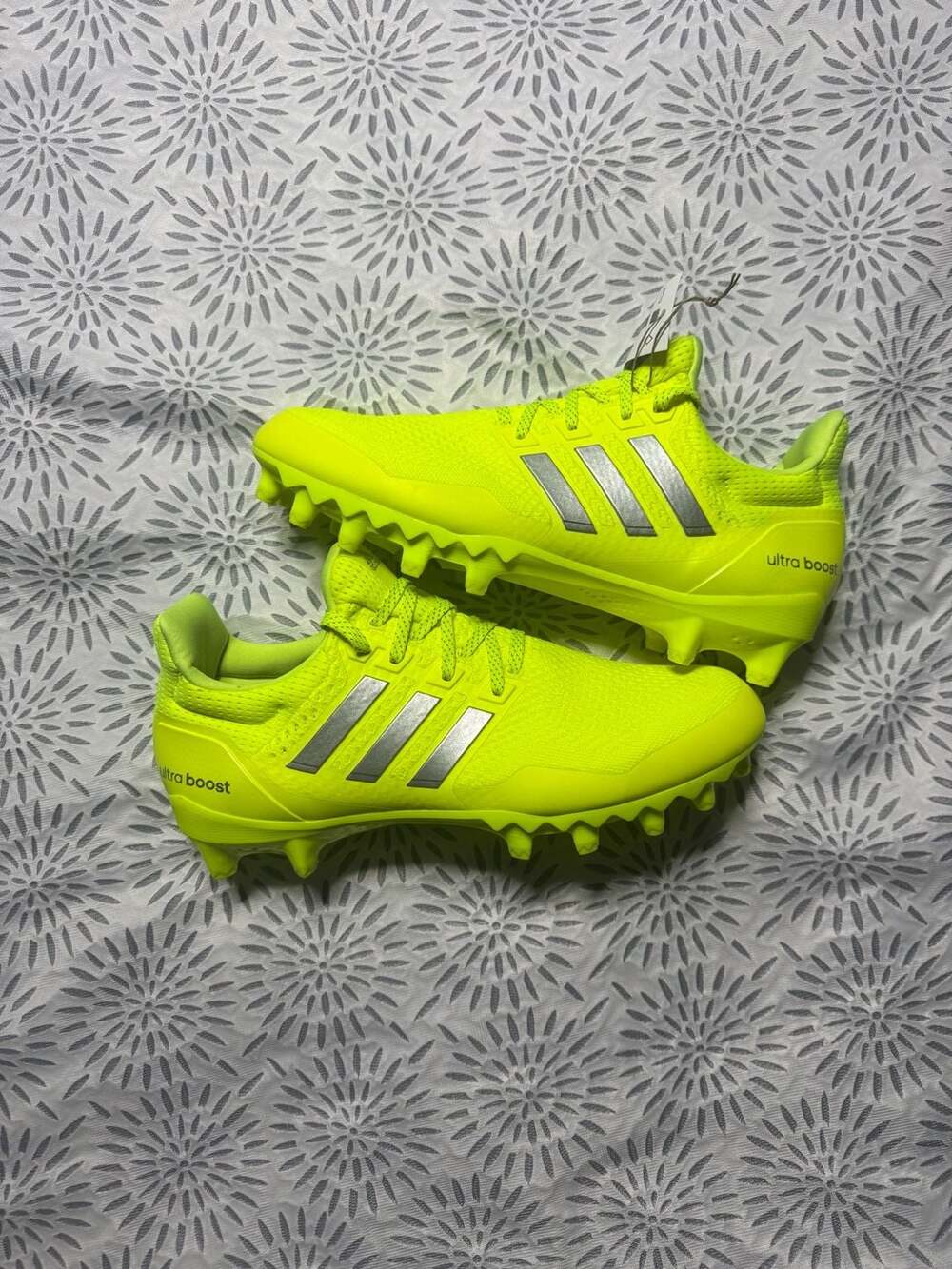 Adidas Ultraboost Cleat Football Shoes Team Solar Yellow JP7413 Men's Size 11.5